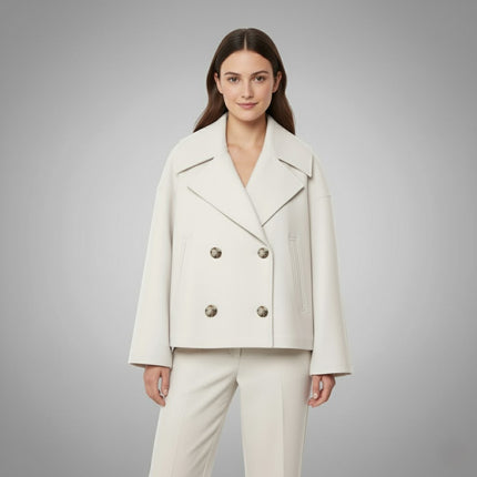 Georgia | Classic Double-Button Short Jacket – Timeless, Chic Everyday Wear