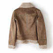 Grace | Chic Shearling-Lined Moto Jacket — Timeless Style, Cozy Warmth