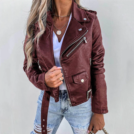Taylor | Chic Zip-Up Biker Jacket