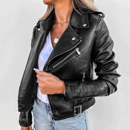 Taylor | Chic Zip-Up Biker Jacket