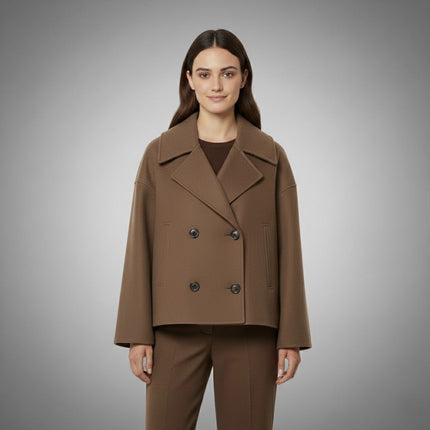 Georgia | Classic Double-Button Short Jacket – Timeless, Chic Everyday Wear