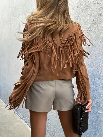 Dawn | Chic Fringe-Detail Short Jacket